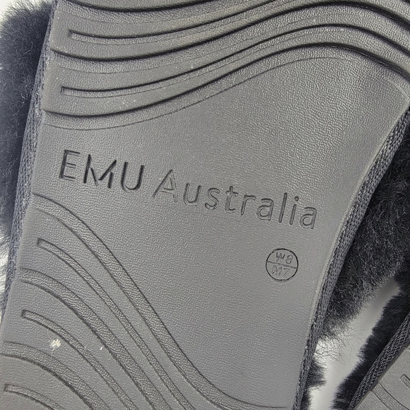 Emu Australia Mayberry Crossover Slippers Black Size 39 - Picture 7 of 12
